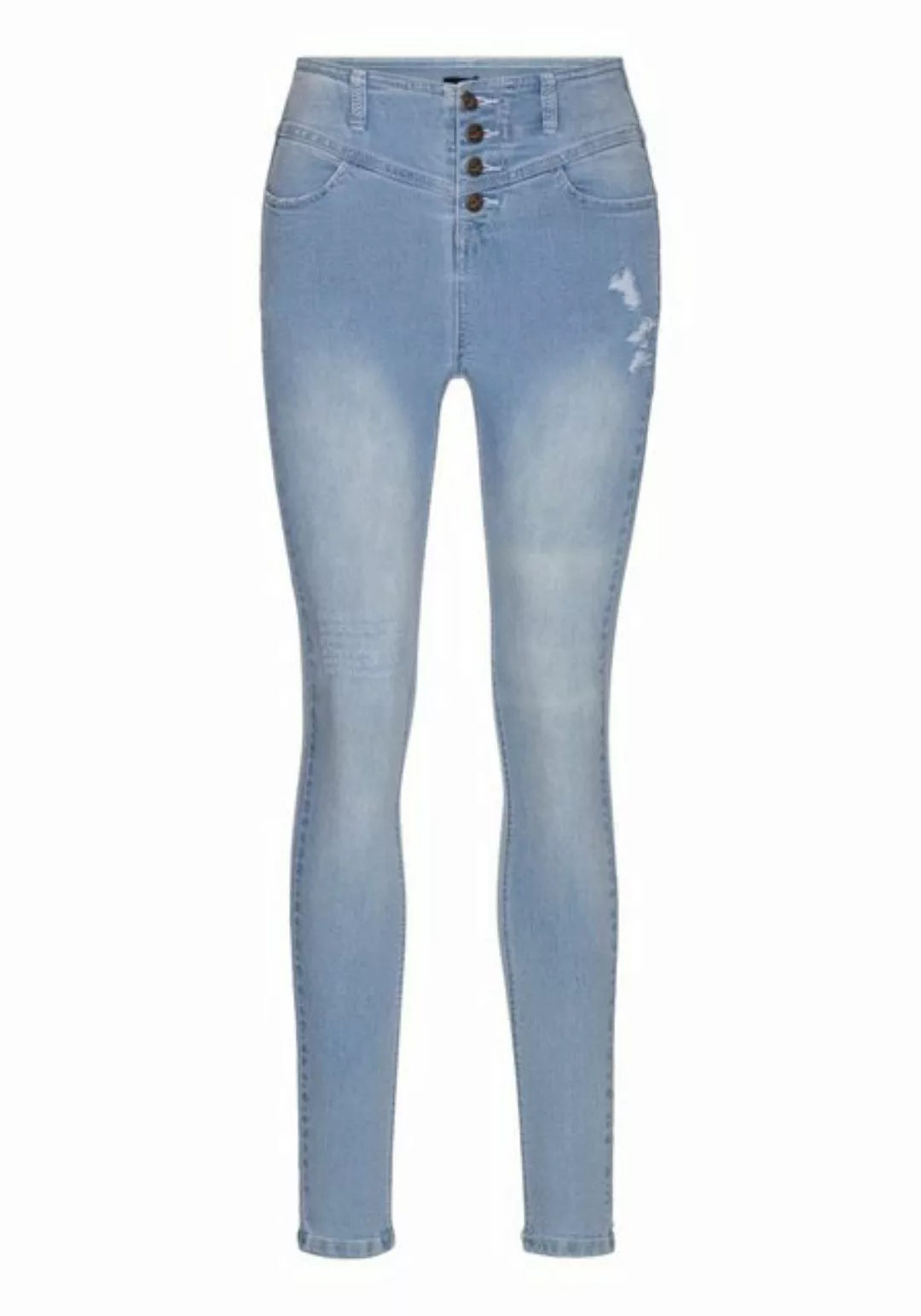 Arizona Skinny-fit-Jeans Ultra Stretch hohe Leibhöhe, knöchellang, elastisc günstig online kaufen