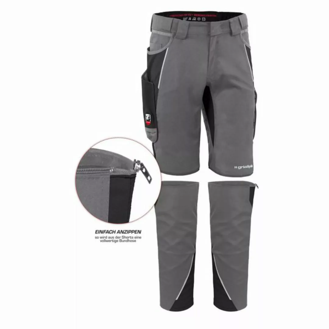 Qualitex Workwear Arbeitsshorts ZIP-ON-BUNDLE IRON Shorts + Beinlinge aus L günstig online kaufen