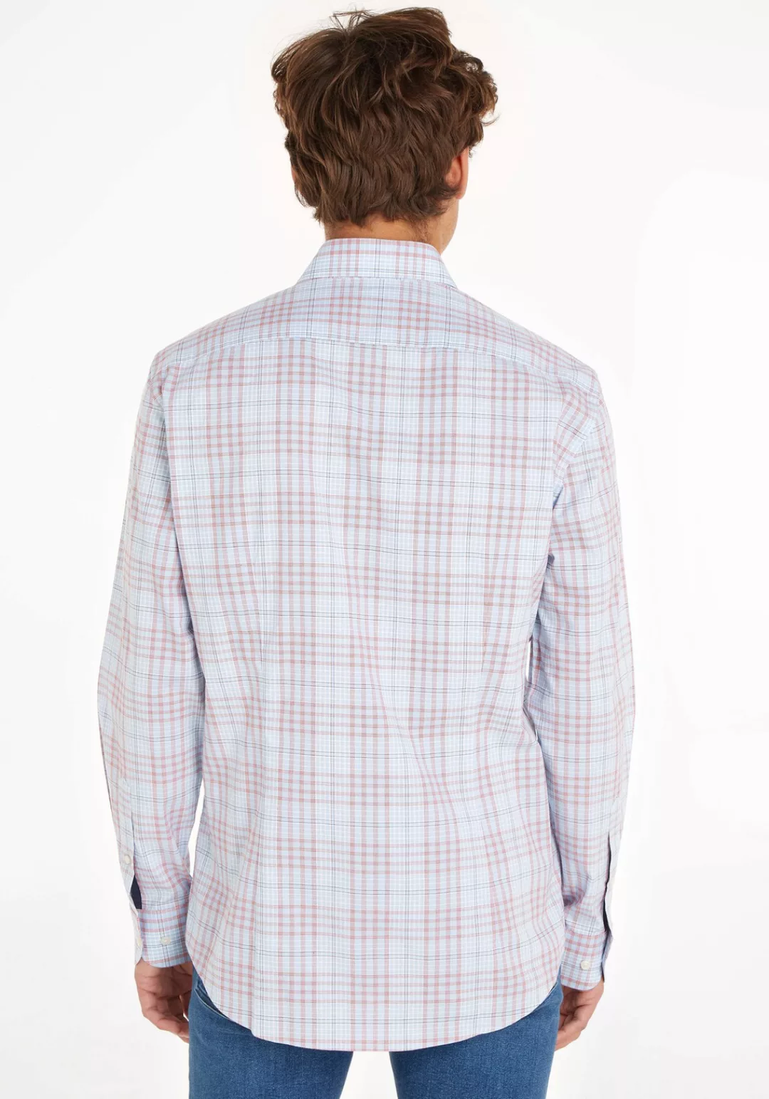 Tommy Hilfiger TAILORED Langarmhemd CL STRETCH GLEN CHECK SF SHIRT günstig online kaufen