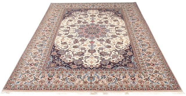 morgenland Orientteppich »Perser - Isfahan - Premium - 242 x 155 cm - beige günstig online kaufen