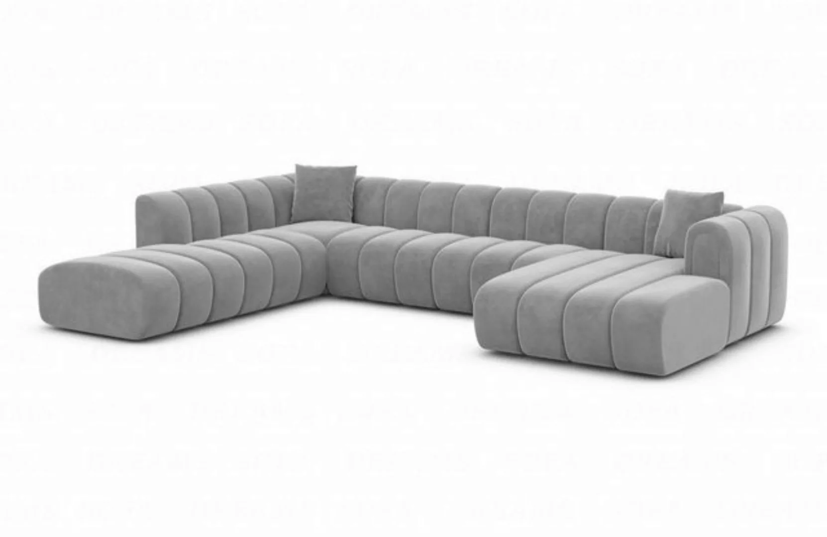 Sofa Dreams Wohnlandschaft Luxus Stoff Sofa Stoffcouch Polster Couch Almagr günstig online kaufen