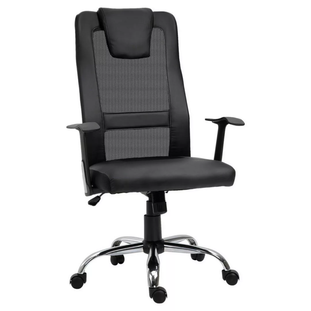 Vinsetto Bürostuhl ergonomisch schwarz günstig online kaufen