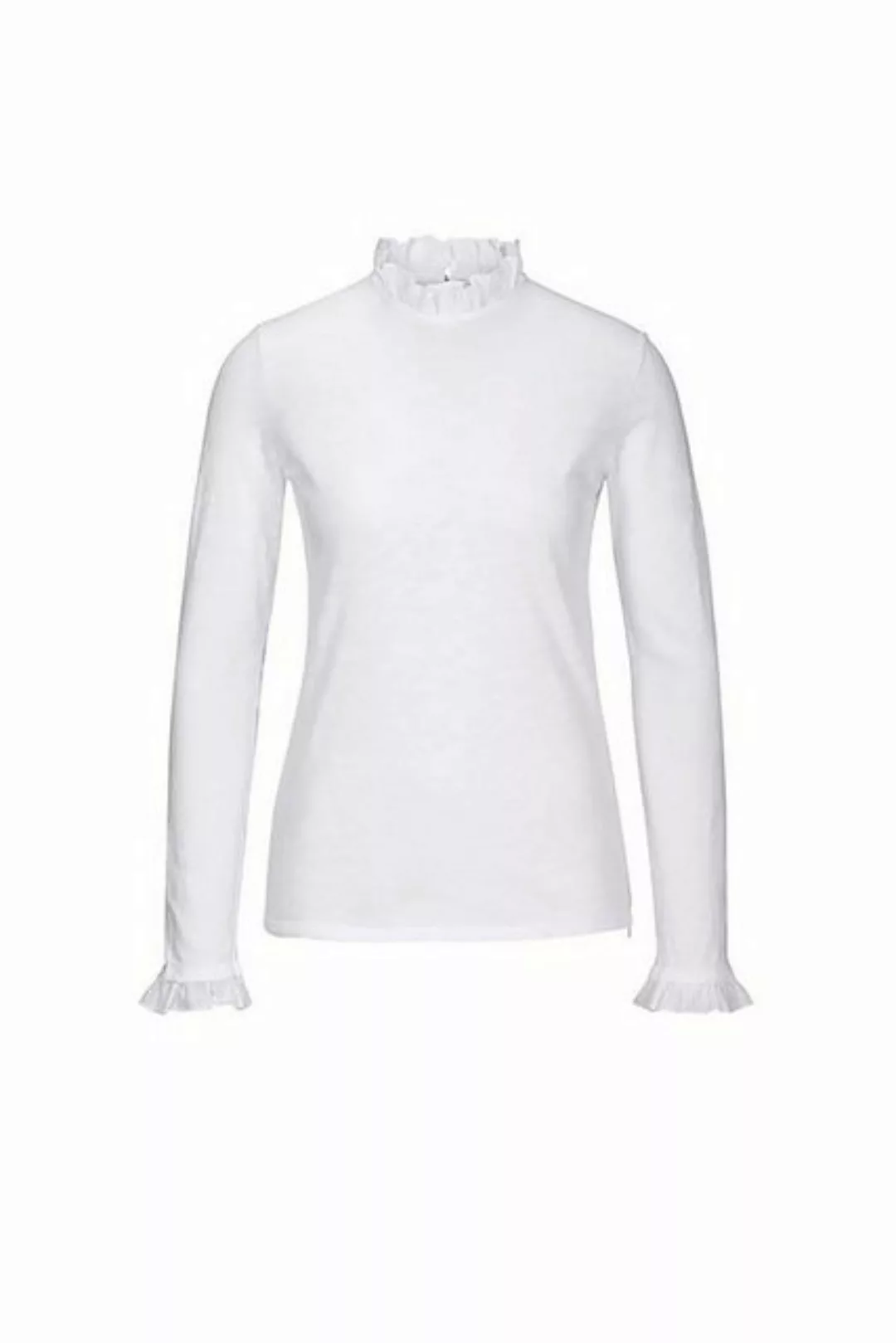 Rich & Royal T-Shirt Damen Longsleeve mit Rüschen (1-tlg) günstig online kaufen
