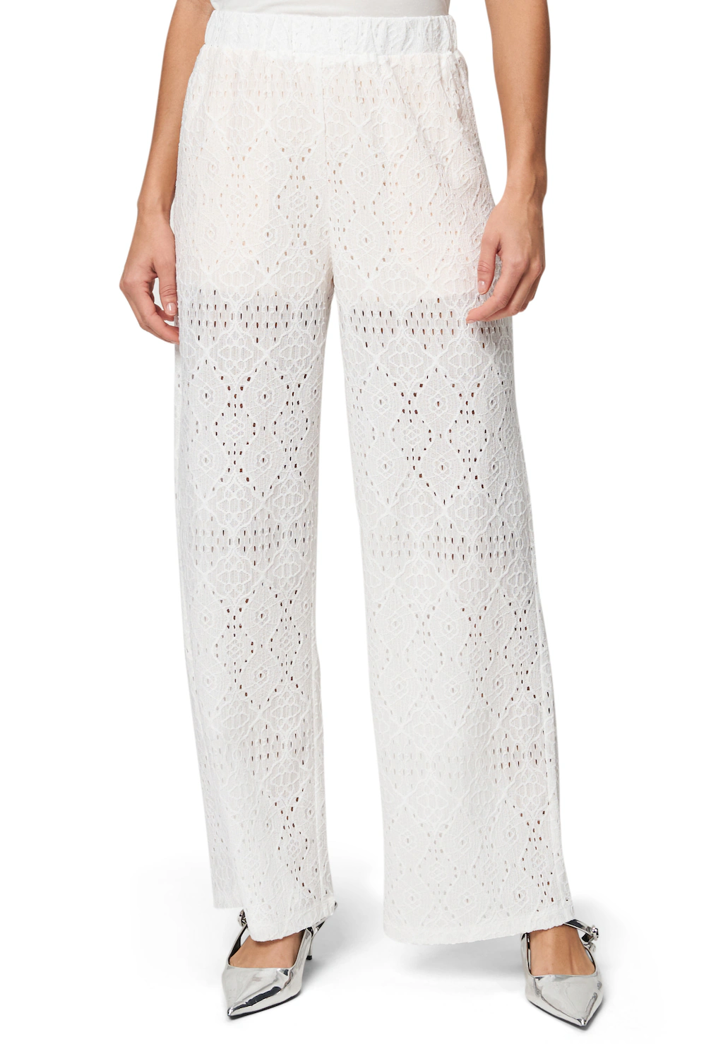 Zero Stoffhose "zero Damen Hose mit Lochmuster 30 Inch", Lochmuster günstig online kaufen