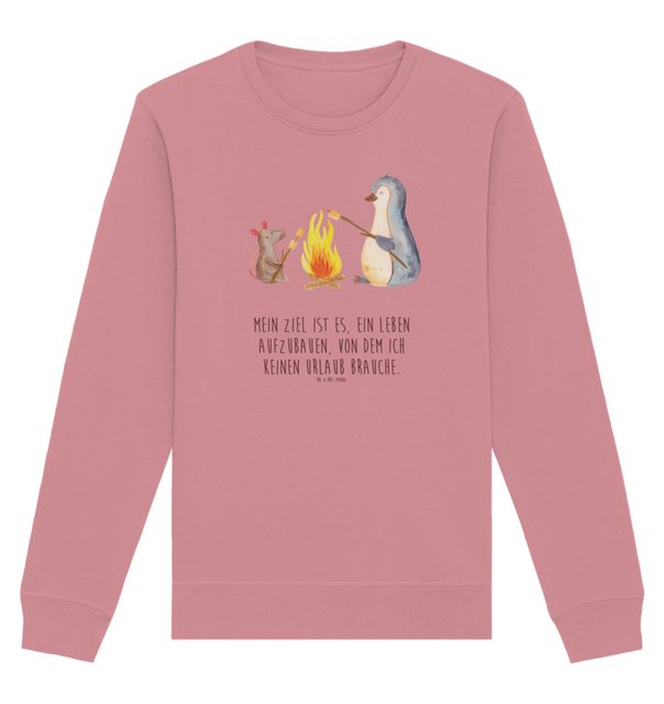 Mr. & Mrs. Panda Longpullover Größe XXL Pinguin Lagerfeuer - Canyon Pink - günstig online kaufen