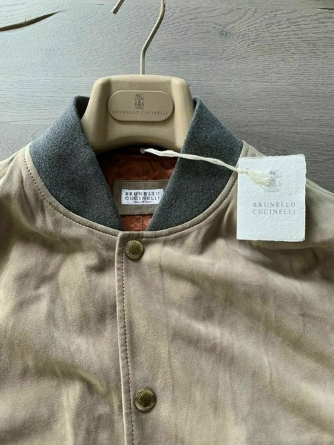 BRUNELLO CUCINELLI Winterjacke BRUNELLO CUCINELLI SUEDE VELOUR LEATHER LEDE günstig online kaufen