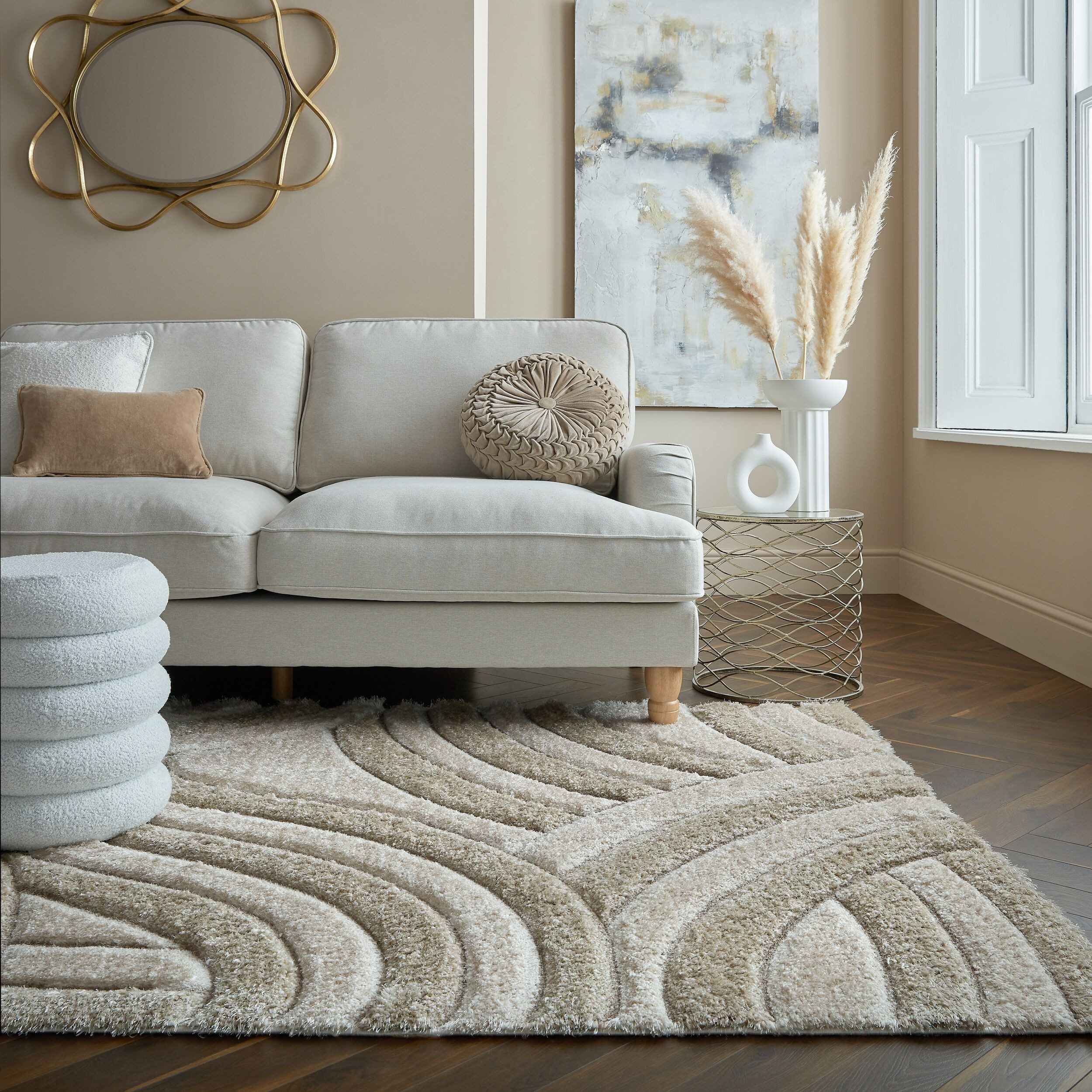 FLAIR RUGS Hochflor-Teppich »Velvet Shaggy«, rechteckig, 25 mm Höhe, Shaggy günstig online kaufen