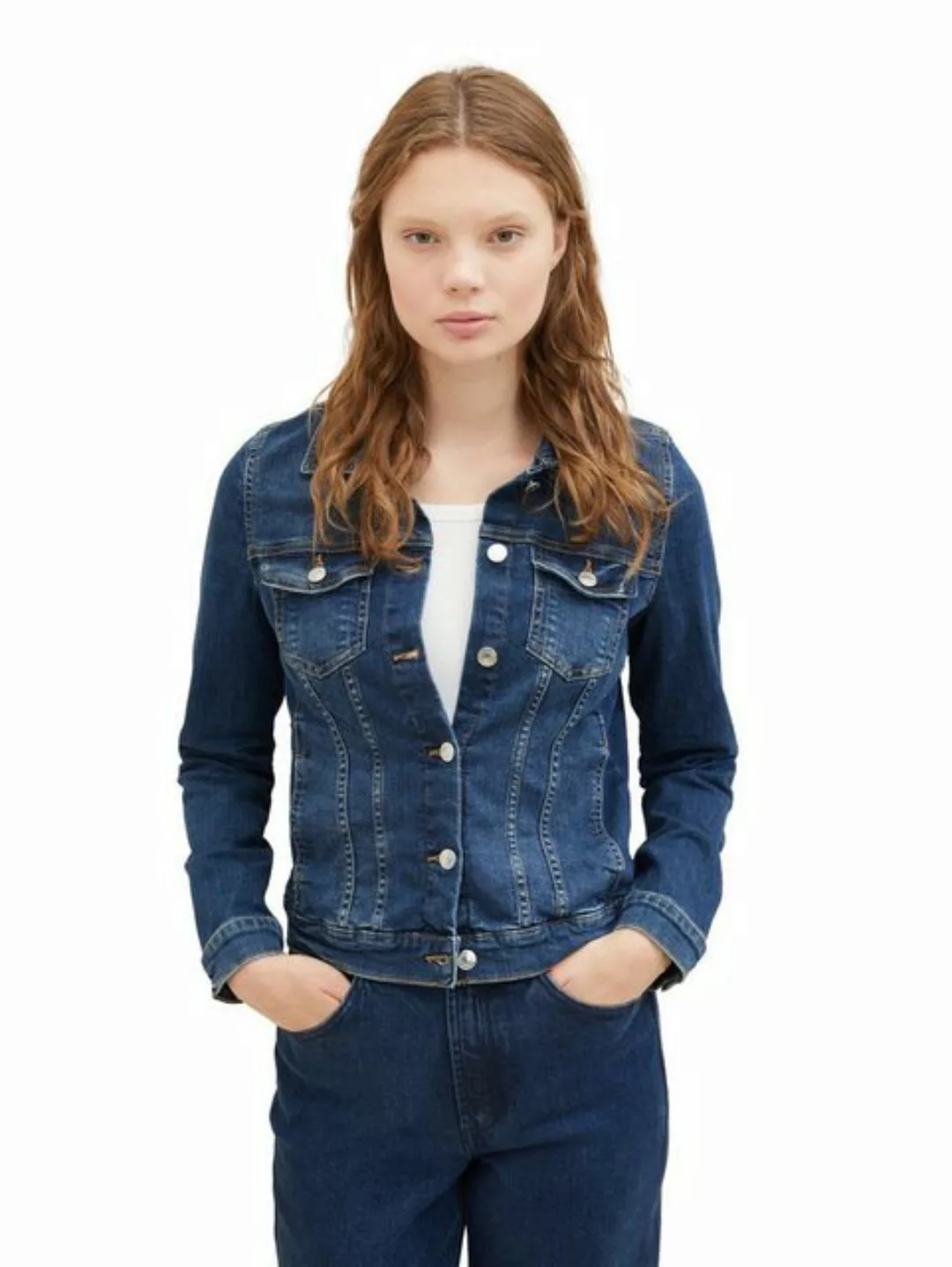 Tom Tailor Easy Jeansjacke S Used Mid Stone Blue Denim günstig online kaufen