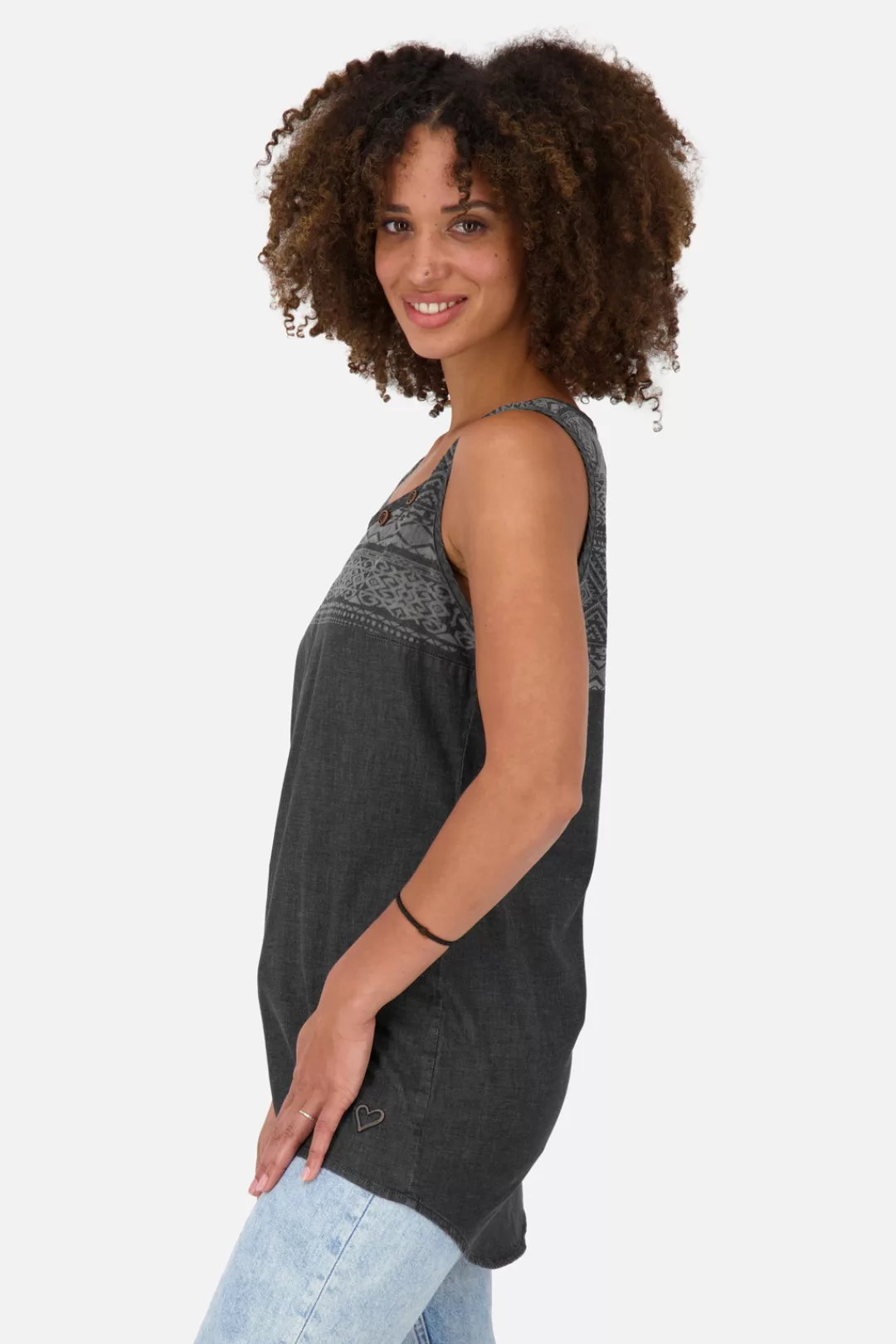 Alife & Kickin Jeansbluse "CarliAK DNM B Blouse Damen Jeansbluse, Blusenshi günstig online kaufen