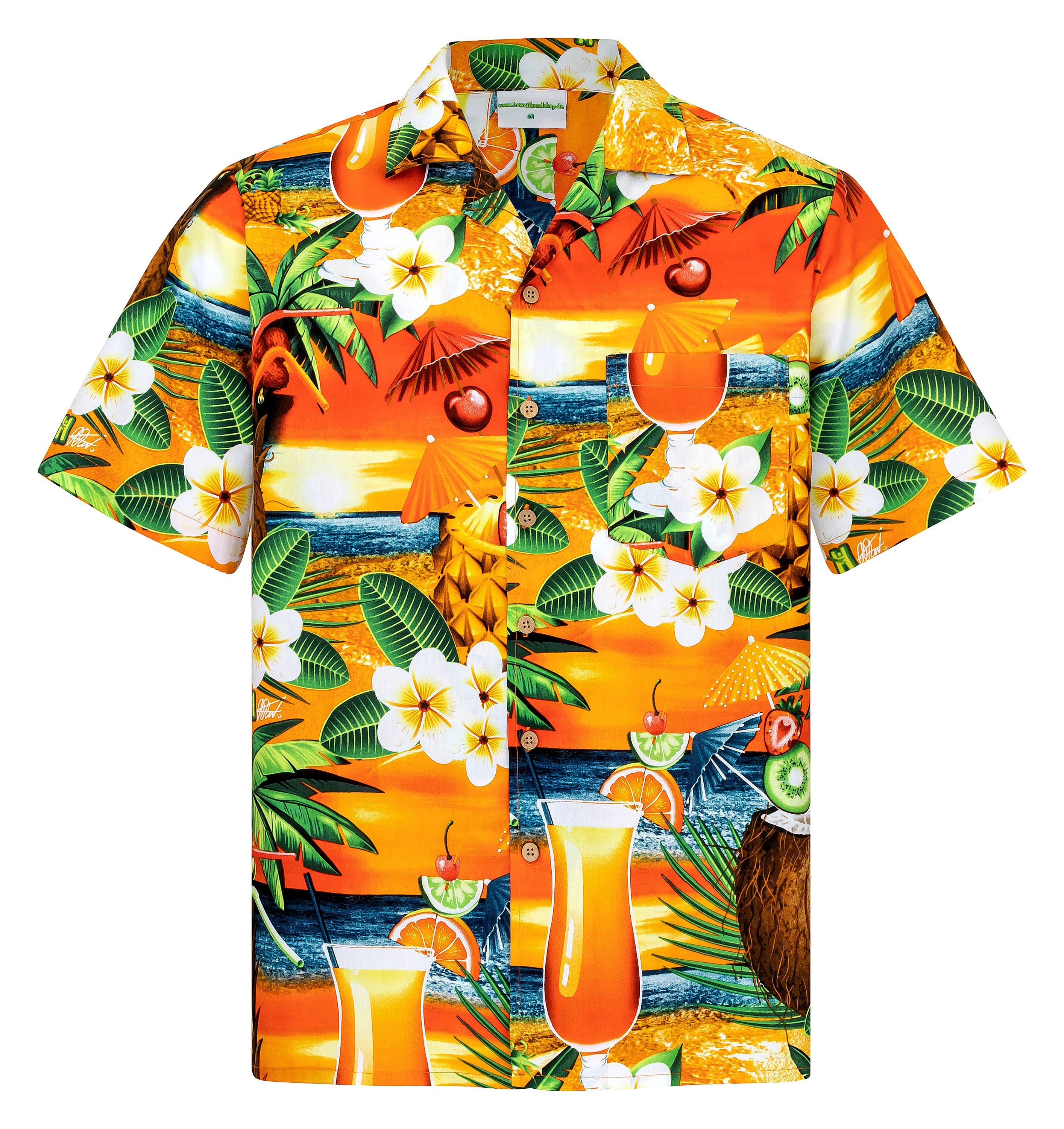 Hawaiihemdshop.de Hawaiihemd Hawaii Hemd Herren Baumwolle günstig online kaufen