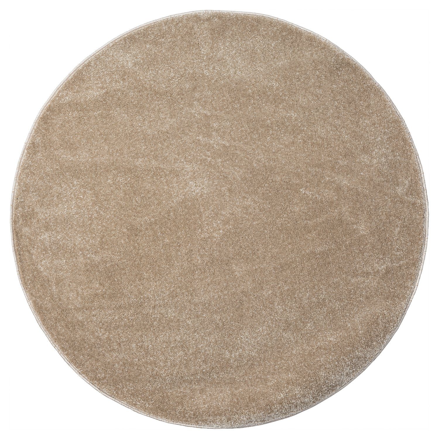 Vimoda Teppich Teppich Rund Wohnzimmer Kurzflor, günstig online kaufen