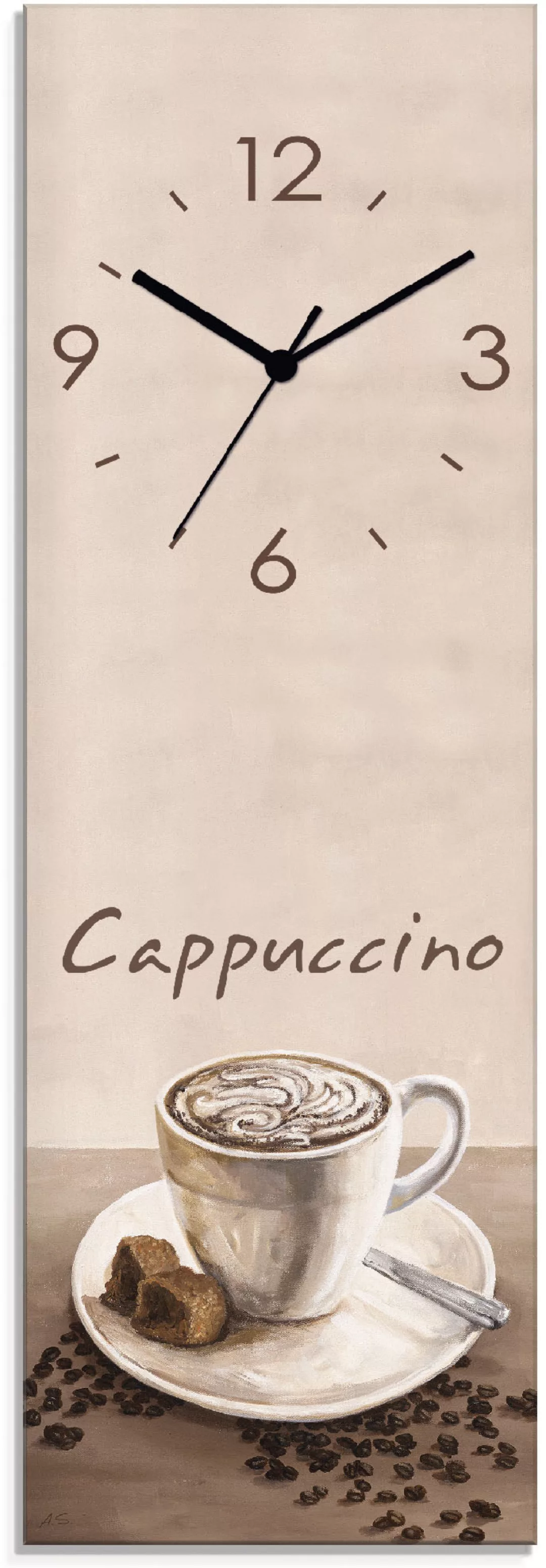 Artland Wanduhr »Cappuccino - Kaffee« günstig online kaufen