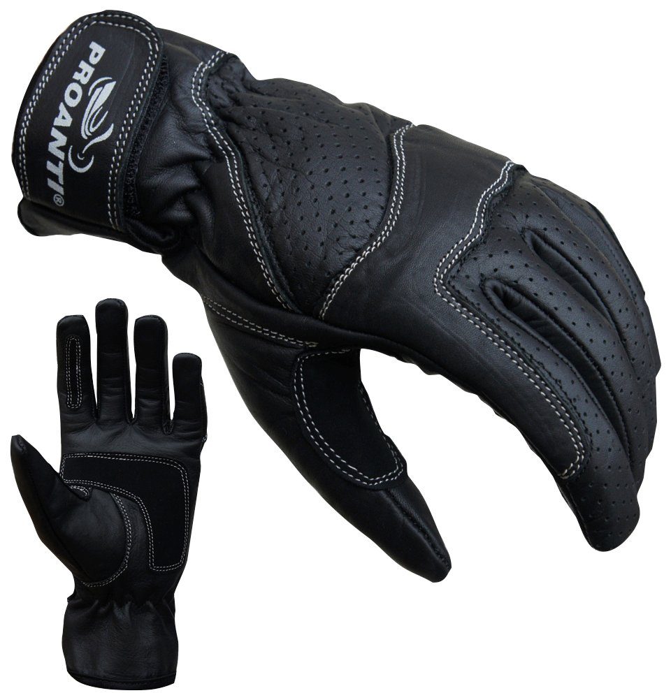PROANTI Motorradhandschuhe Damen Leder Handschuhe günstig online kaufen