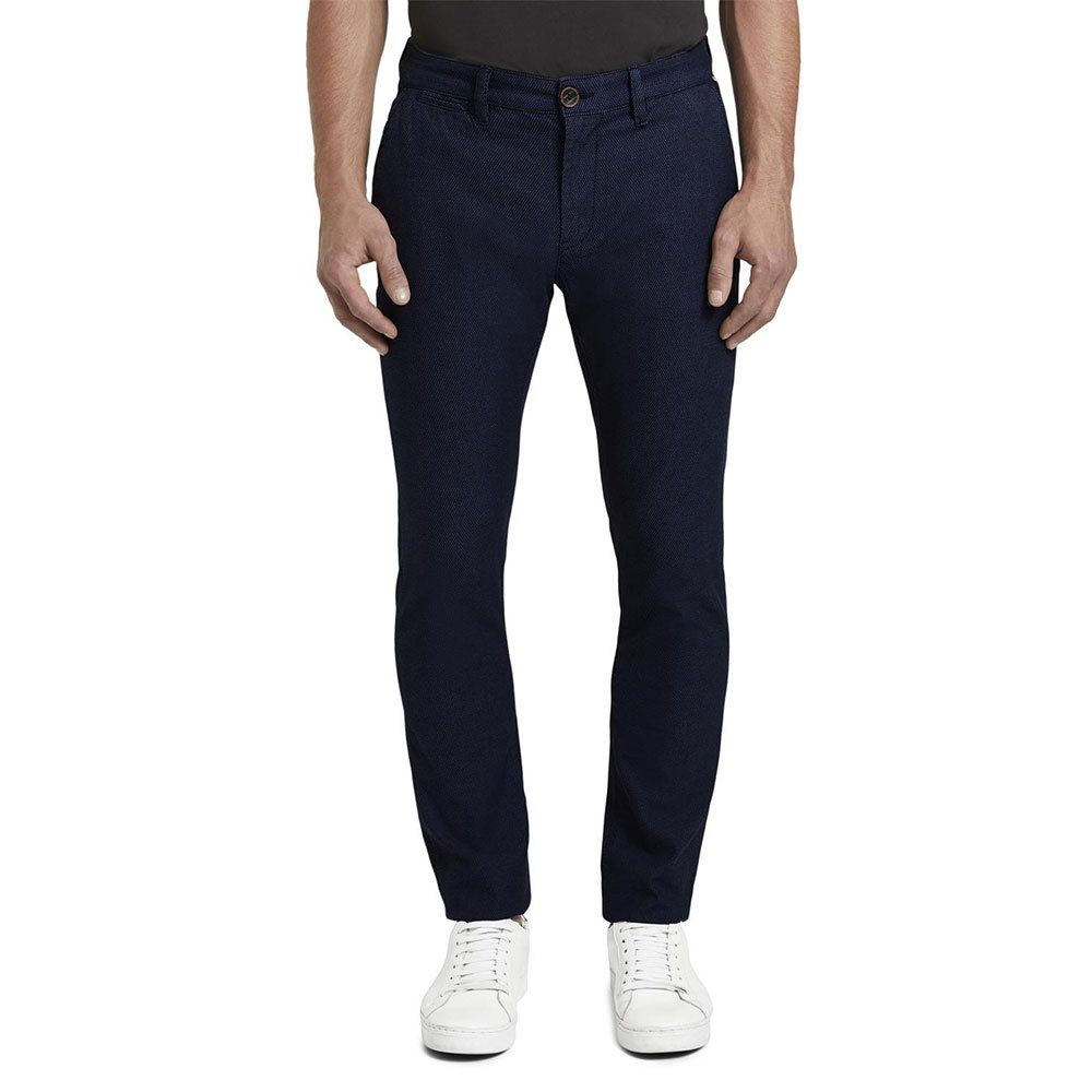 Tom Tailor Structure Chino Hose 29 Blue Two Tone Structure günstig online kaufen