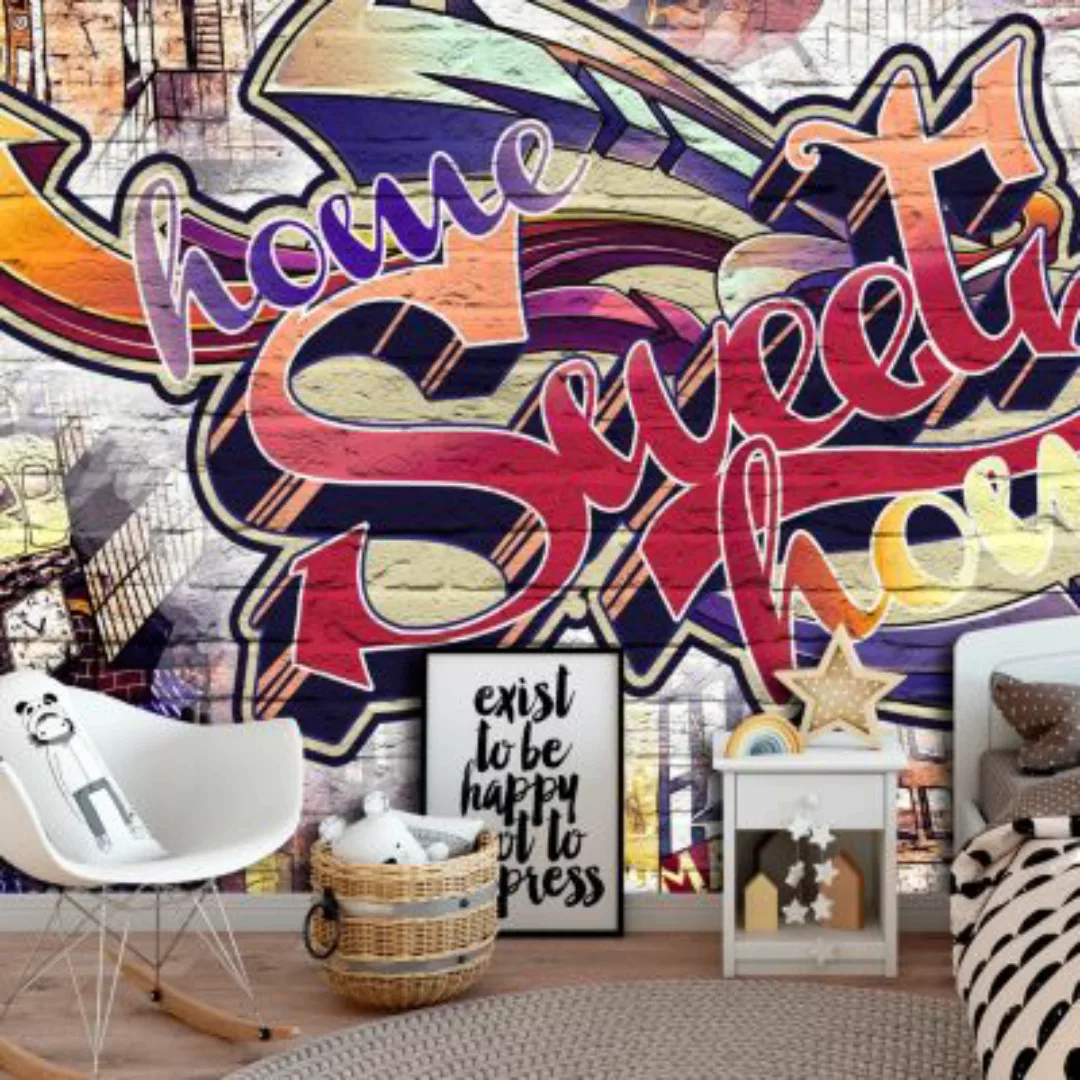 artgeist Fototapete Cool Graffiti mehrfarbig Gr. 300 x 210 günstig online kaufen