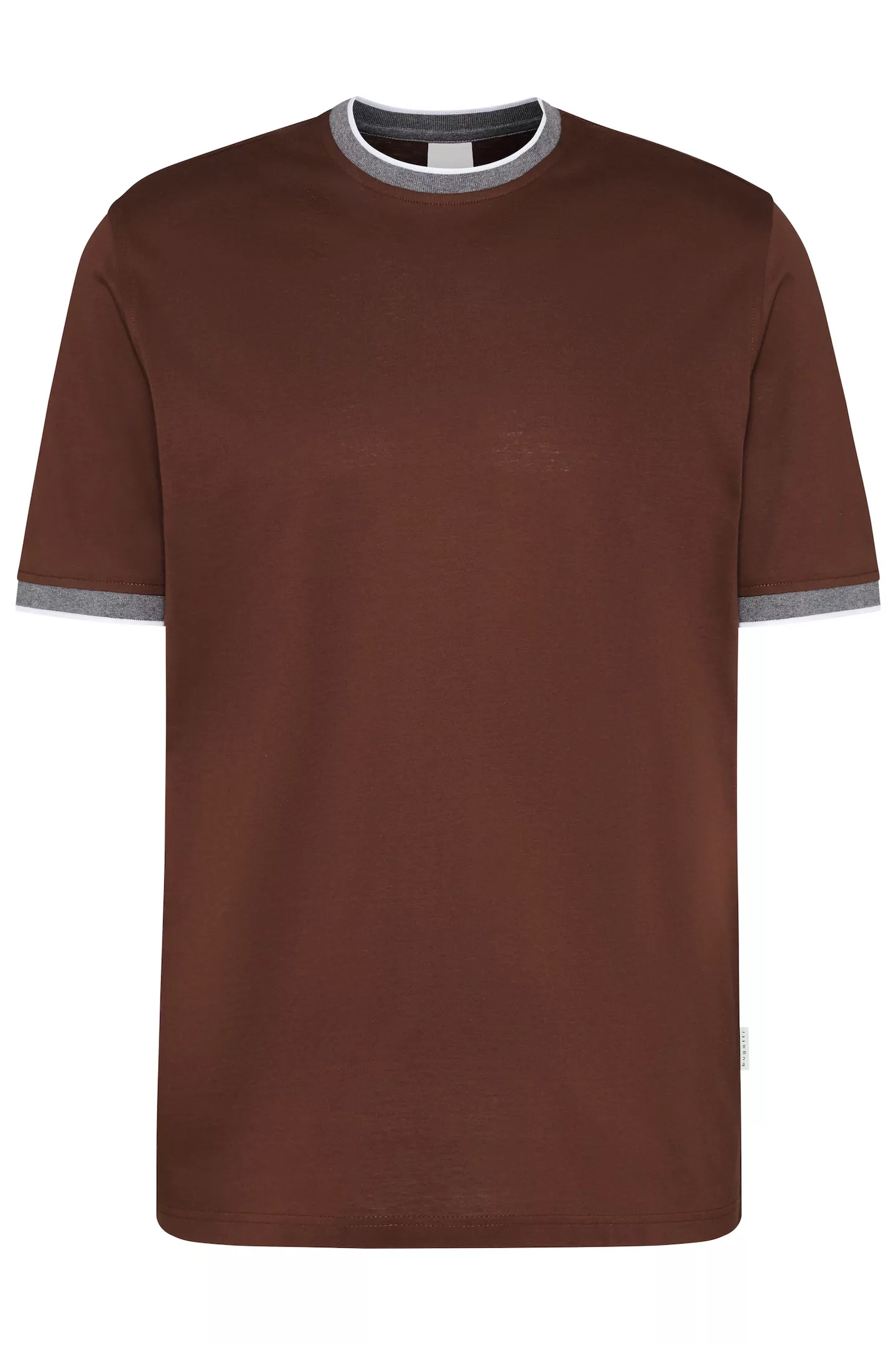bugatti T-Shirt, aus organic Cotton und Leinen-Mix günstig online kaufen