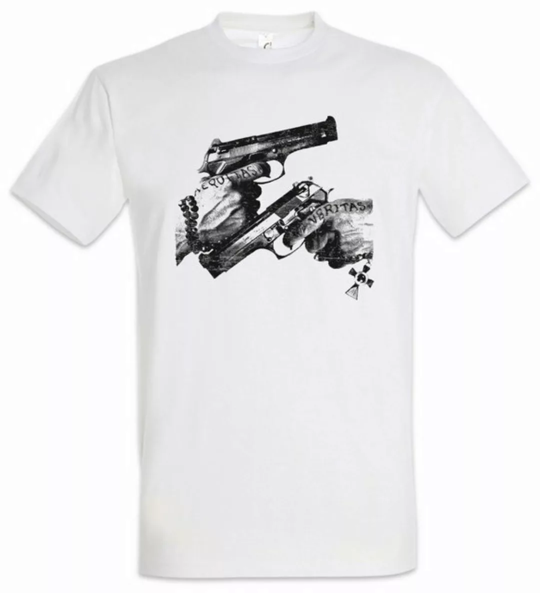 Urban Backwoods Print-Shirt Veritas Aequitas Herren T-Shirt Boondock Tattoo günstig online kaufen