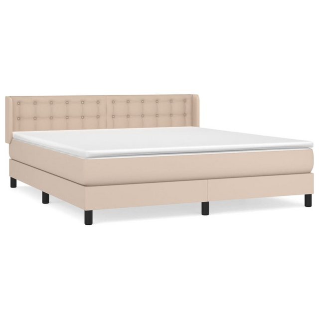 vidaXL Boxspringbett, Boxspringbett Matratze Cappuccino-Braun 180x200 cm Ku günstig online kaufen