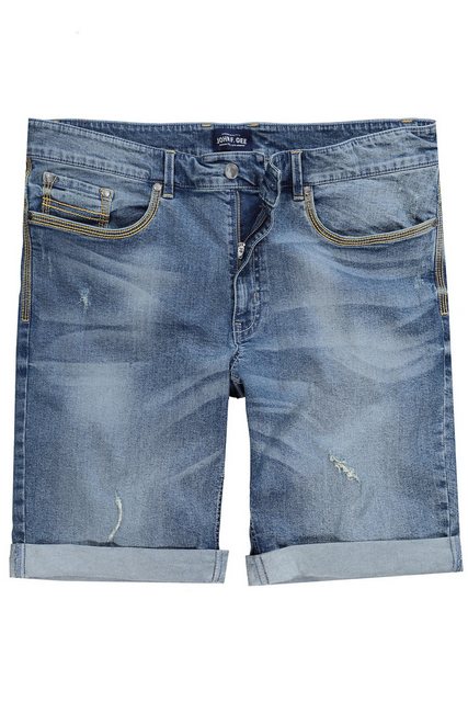 John F. Gee Jeansbermudas John F. Gee Jeans-Bermuda Kontraste 5-Pocket günstig online kaufen