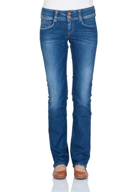 Pepe Jeans Damen Jeans Gen - Regular Fit - Blau - Royal Dark günstig online kaufen