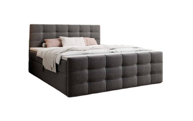 Luxusbetten24 Boxspringbett Luxor Stoff, mit Stauraum günstig online kaufen