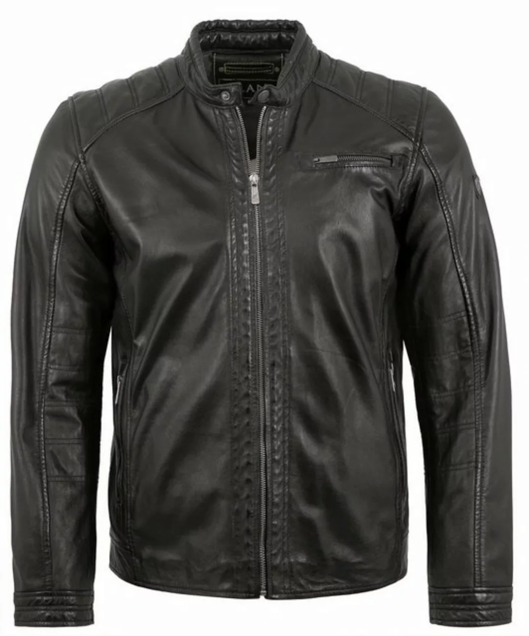 Jilani Lederjacke Riga-6 Echtleder Herren Lederjacke Lammnappa schwarz günstig online kaufen