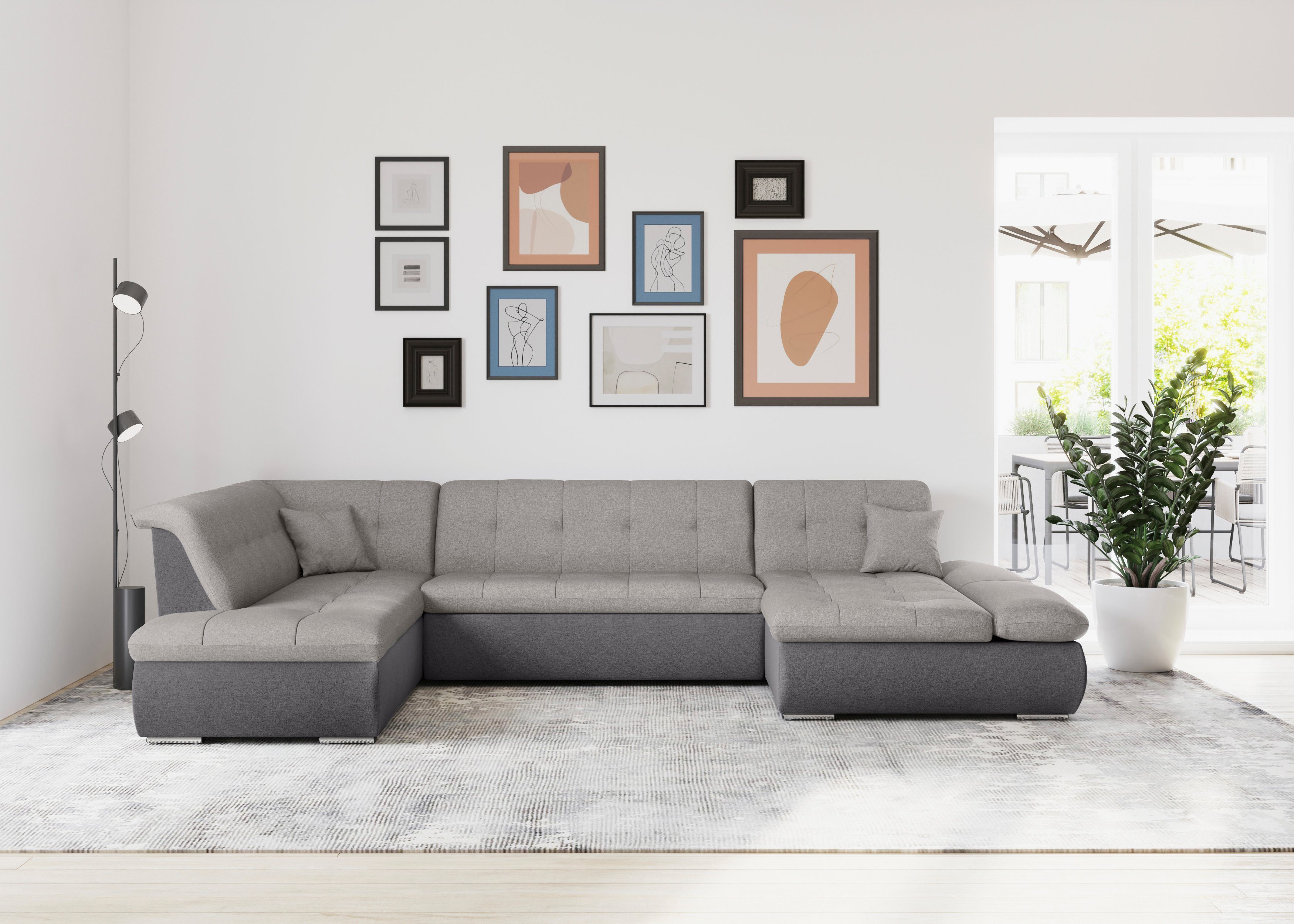 DOMO collection Wohnlandschaft "Moric U-Form auch in Cord", im XXL-Format, günstig online kaufen