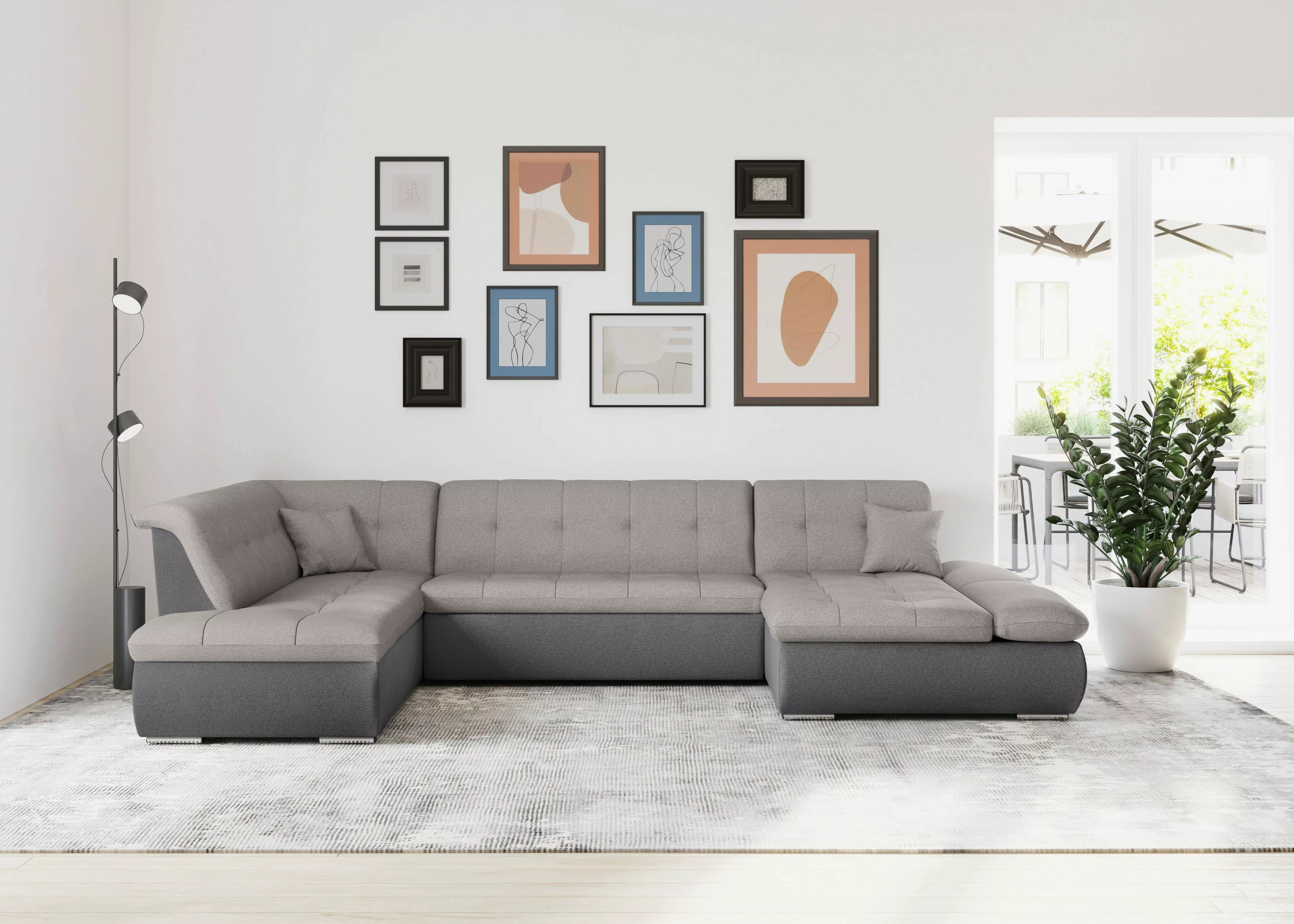 DOMO collection Wohnlandschaft "Moric U-Form auch in Cord", im XXL-Format, günstig online kaufen