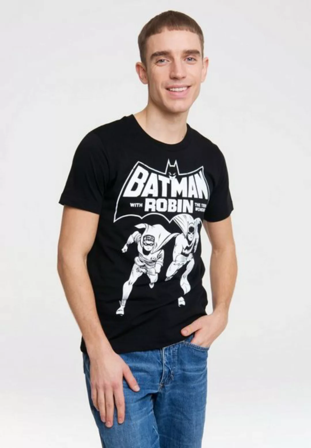 LOGOSHIRT T-Shirt BATMAN AND ROBIN - THE TEEN WONDER mit coolem Superhelden günstig online kaufen