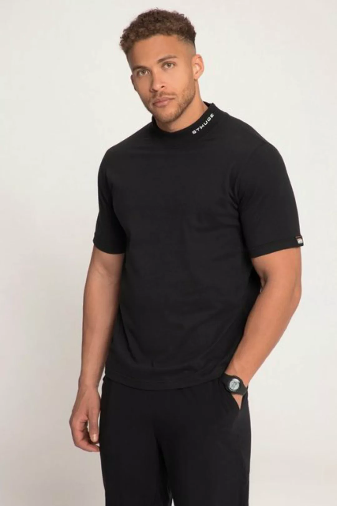 STHUGE T-Shirt STHUGE T-Shirt Halbarm Stehkragen bis 8 XL günstig online kaufen