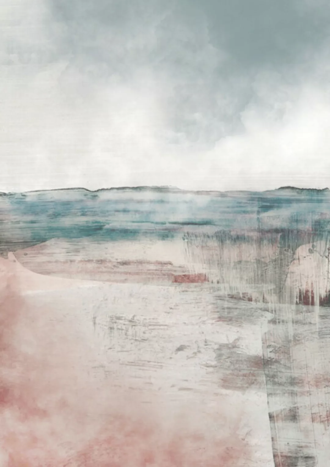 Poster / Leinwandbild - Misty Landscape günstig online kaufen