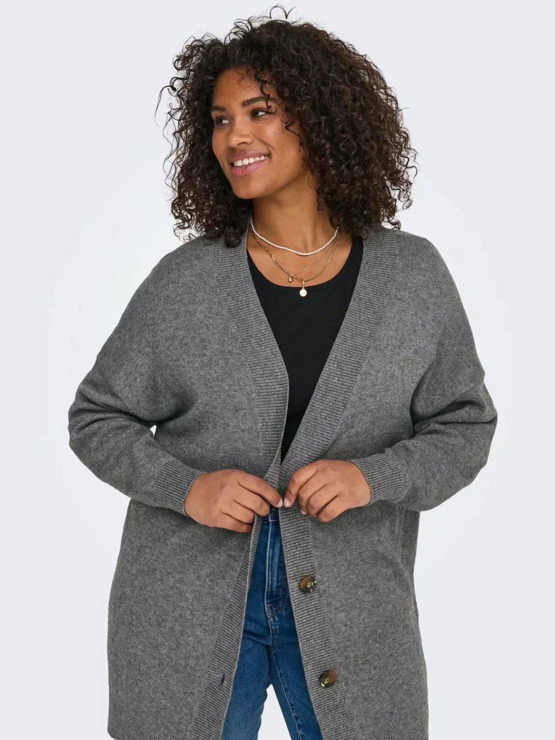 ONLY CARMAKOMA Strickjacke "CARESLY LS BUTTON CARDIGAN KNT NOOS" günstig online kaufen