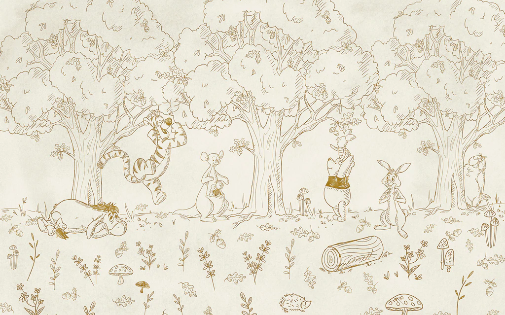 Komar Fototapete »Vlies Fototapete - Winnie the Pooh Outdoors - Größe 400 x günstig online kaufen