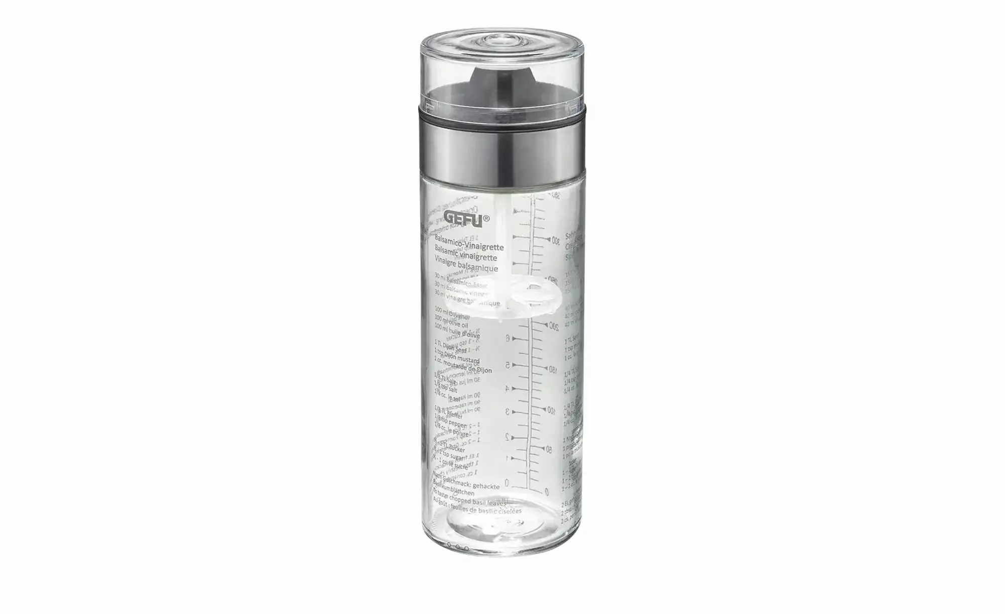 Gefu Dressingshaker  MIX ¦ transparent/klar ¦ Glas,Kunststoff,Edelstahl ¦ M günstig online kaufen