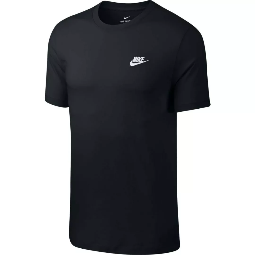Nike Sportswear Club Kurzärmeliges T-shirt XL Black / White günstig online kaufen
