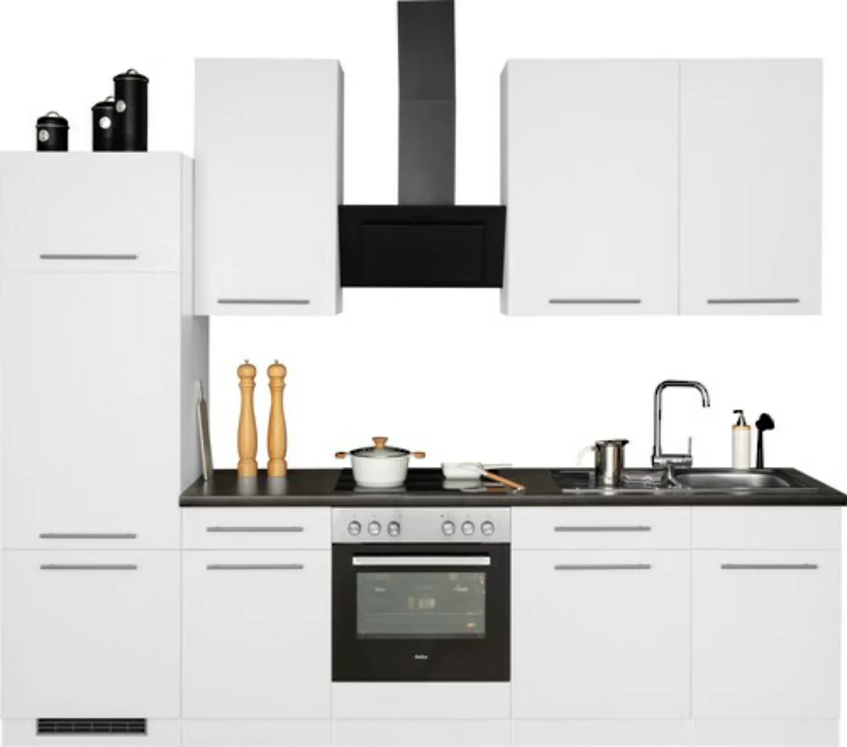 wiho Küchen Küchenzeile »Unna«, mit E-Geräten, Breite 280 cm günstig online kaufen
