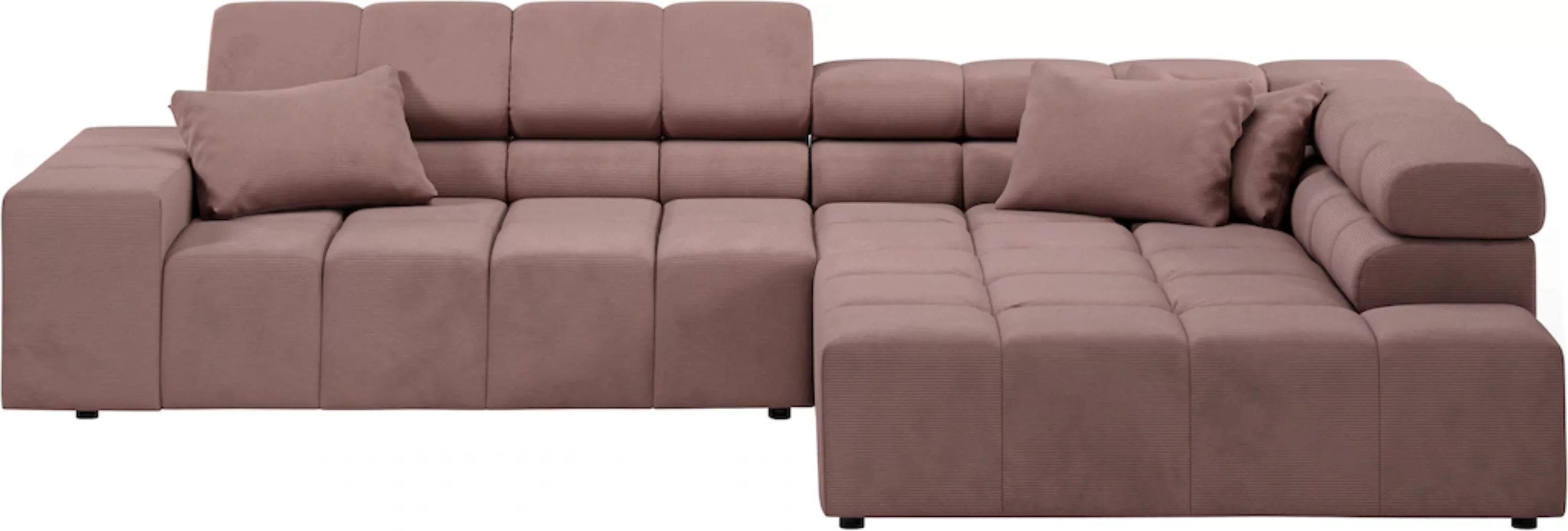 INOSIGN Ecksofa "Ancona incl. Kopfteilverstellung, Breite 319cm, L-Form", w günstig online kaufen