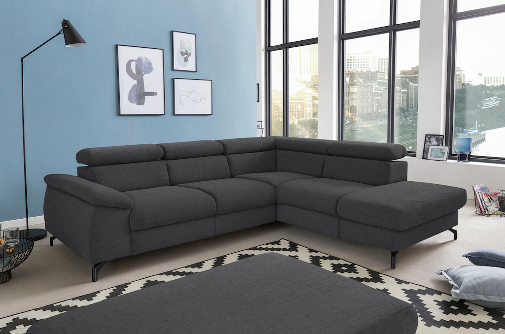 COTTA Polstergarnitur "Komaris L-Form", (Set), Set bestehend aus: Ecksofa m günstig online kaufen