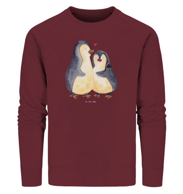 Mr. & Mrs. Panda Longpullover Größe XXL Pinguine Einschlafen - Burgundy - G günstig online kaufen