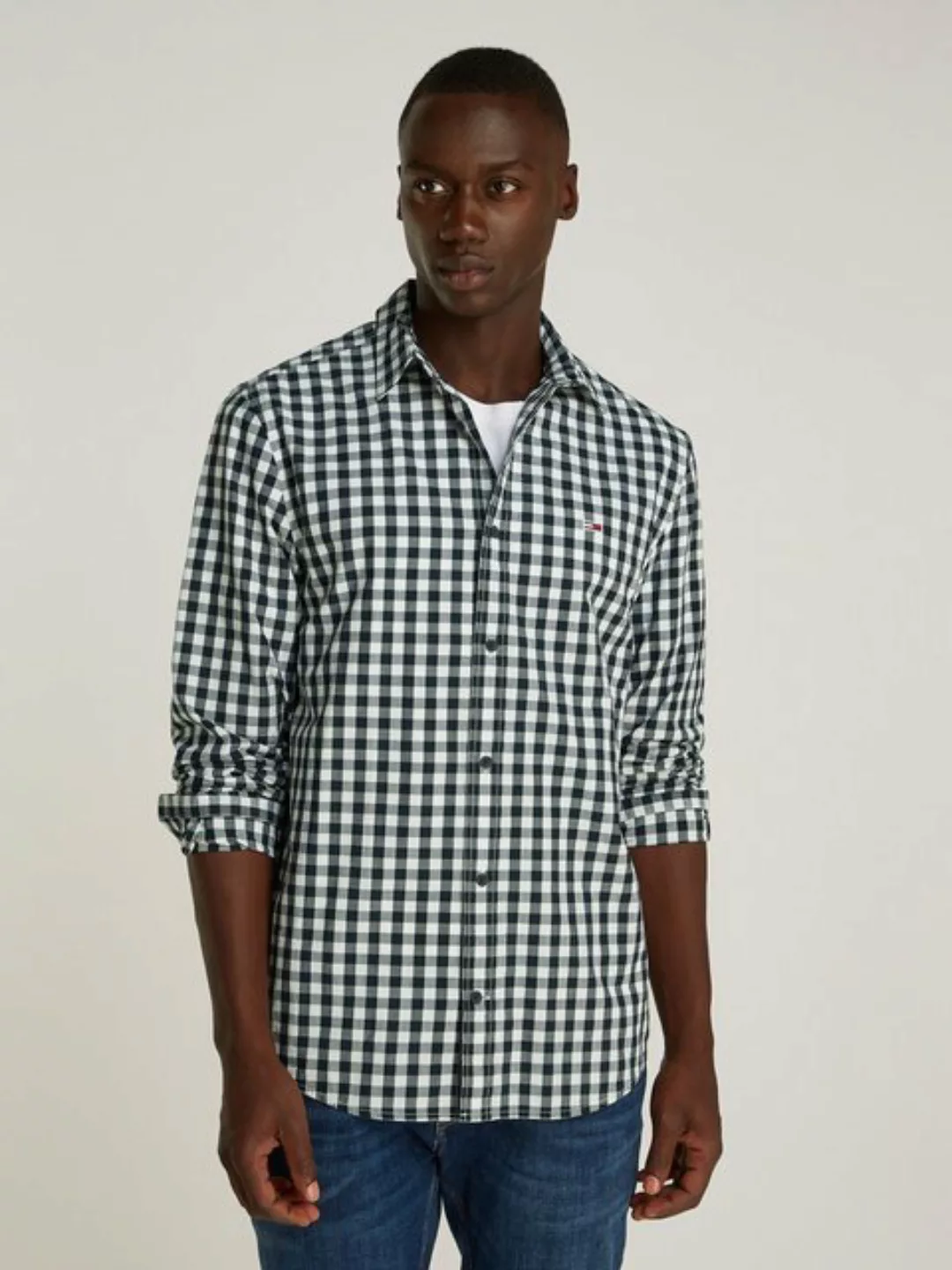 Tommy Jeans Karohemd "TJM REG POPLIN CHECK SHIRT" günstig online kaufen