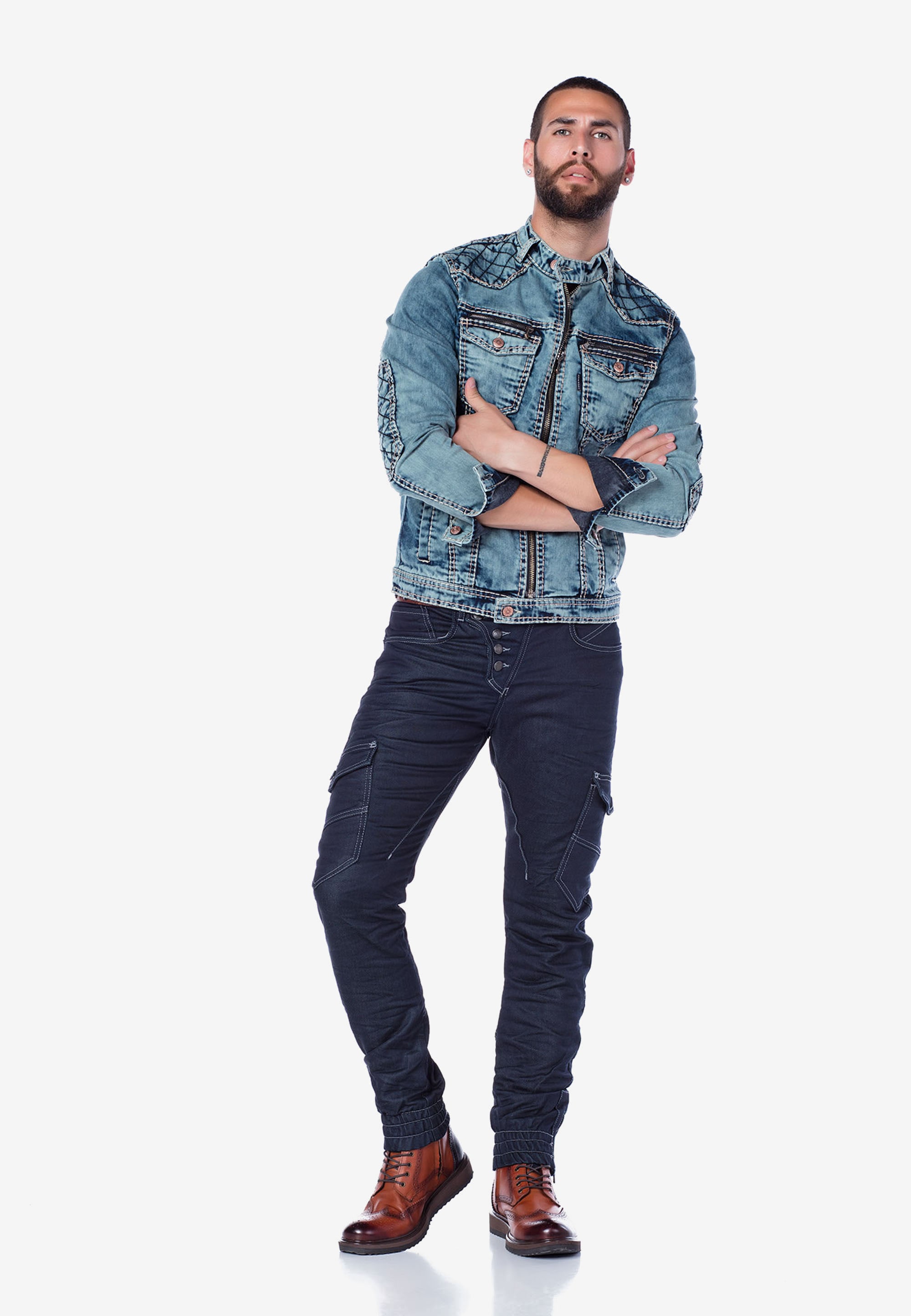 Cipo & Baxx Jeansjacke, in lässiger Denim-Optik günstig online kaufen