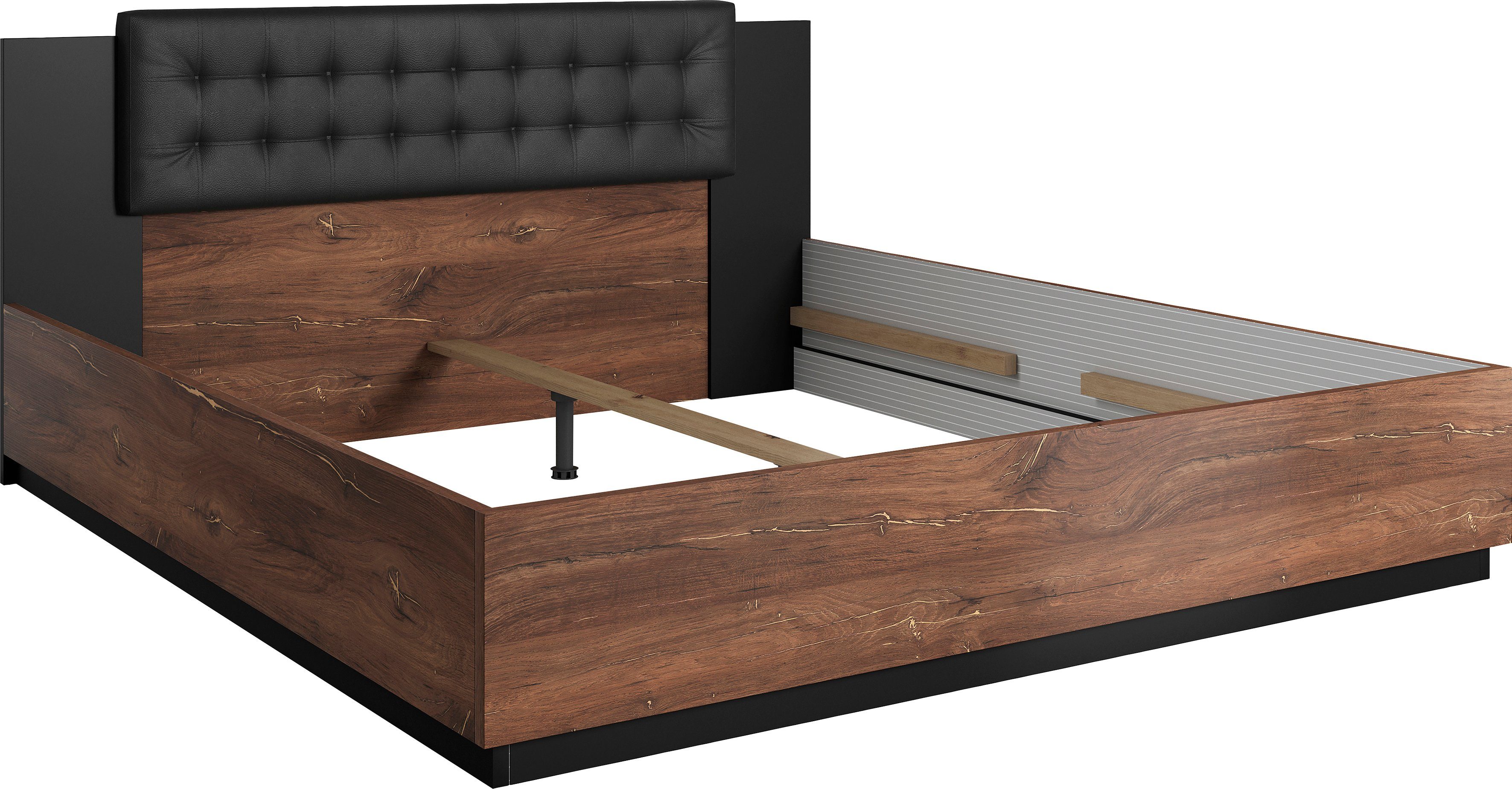 Home affaire Bettgestell "Sigma", Doppelbett in zwei Breiten mit gepolstert günstig online kaufen