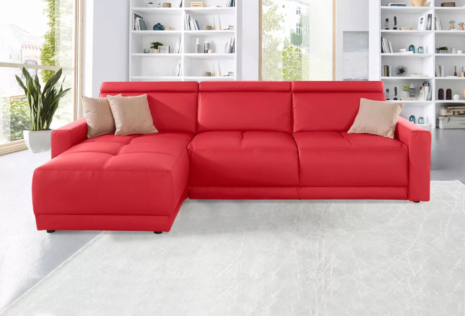 DOMO collection Ecksofa »Ava L-Form«, mit Recamiere, Federkern wahlweise mi günstig online kaufen