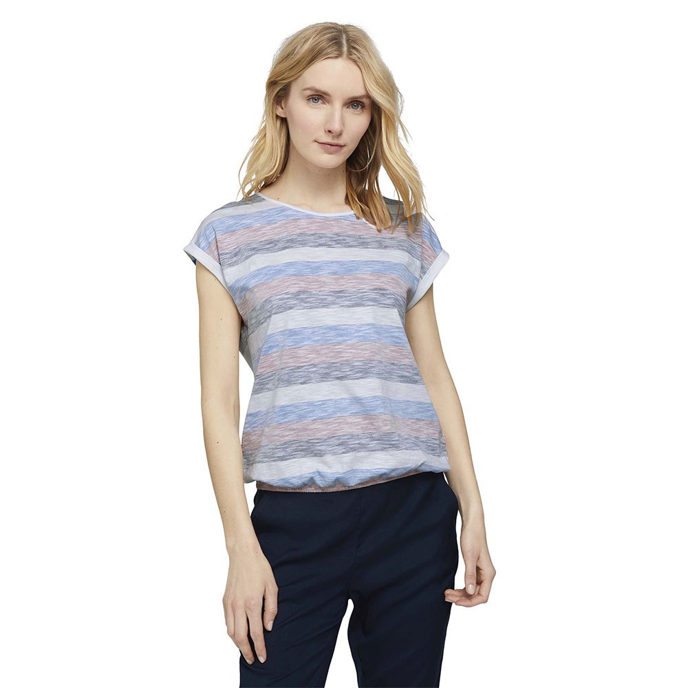 Tom Tailor Kurzarm T-shirt M Blue Multicolor Stripe günstig online kaufen