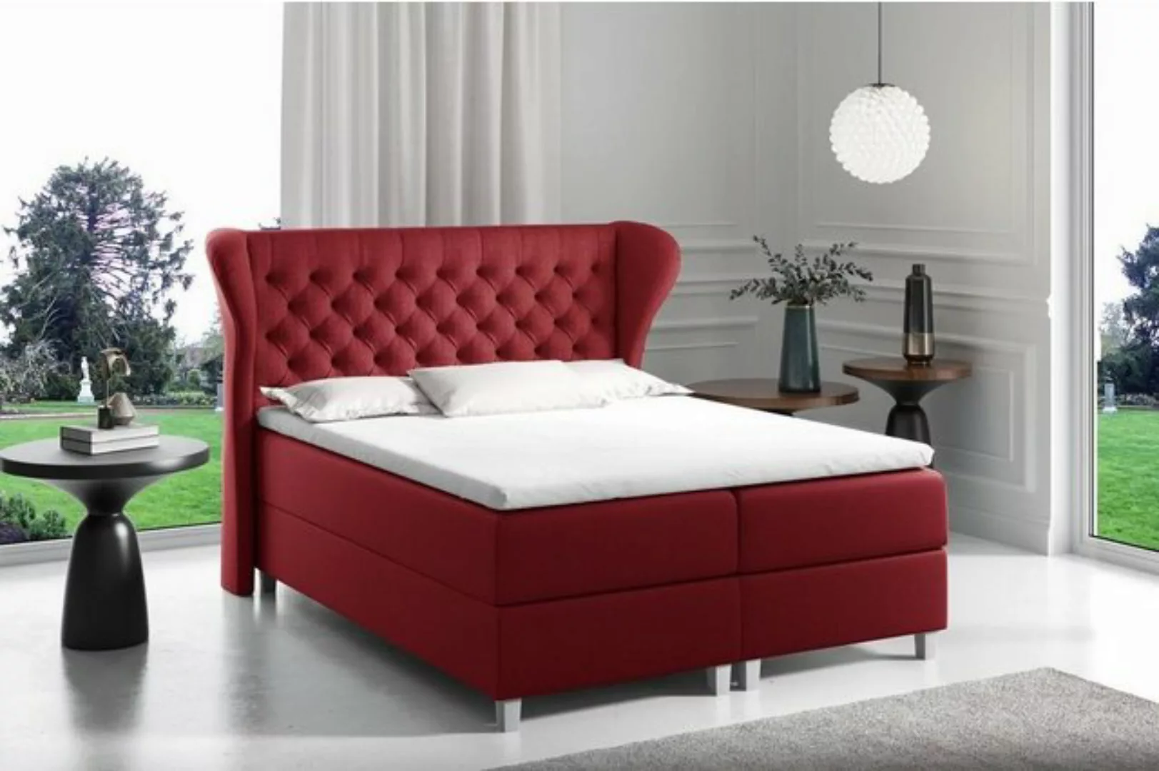 JVmoebel Bett, bett chesterfield box spring möbel betten king size samt hot günstig online kaufen