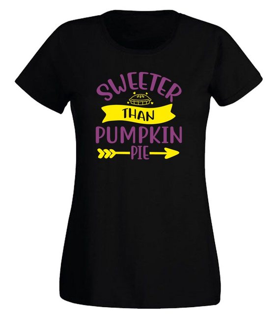 G-graphics T-Shirt Damen T-Shirt - Sweeter than pumkinpie Slim-fit, mit tre günstig online kaufen