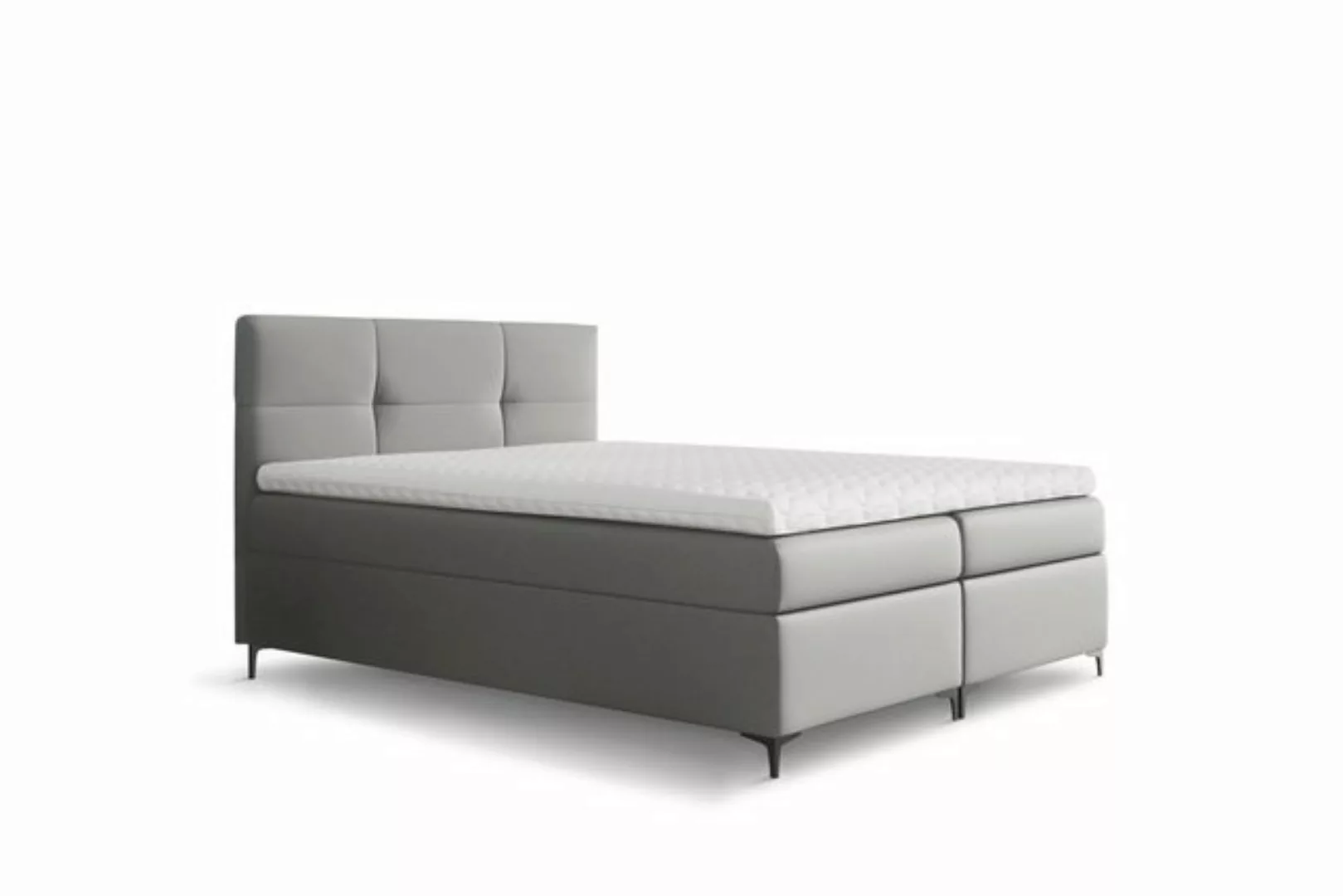 Stylefy Boxspringbett Nelson (Schlafzimmerbett, Bett), gepolstert günstig online kaufen