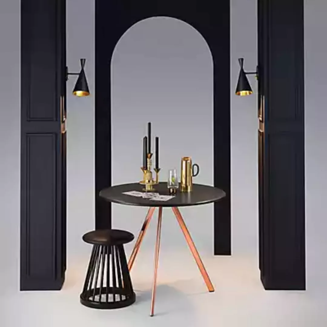 Tom Dixon Beat Wall Wandleuchte, schwarz/messing günstig online kaufen