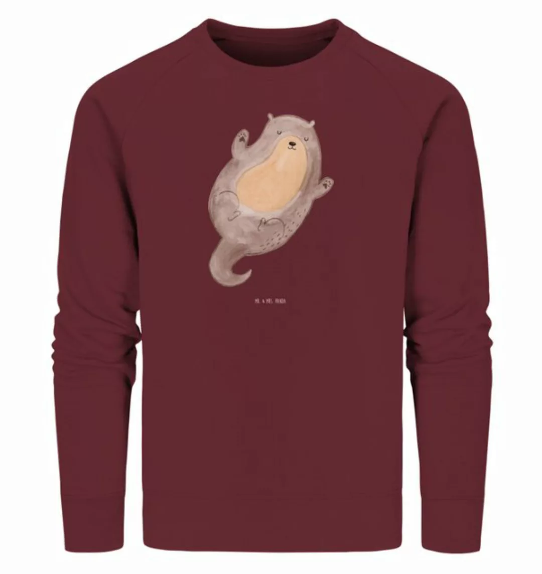 Mr. & Mrs. Panda Longpullover Größe S Otter Umarmen - Burgundy - Geschenk, günstig online kaufen