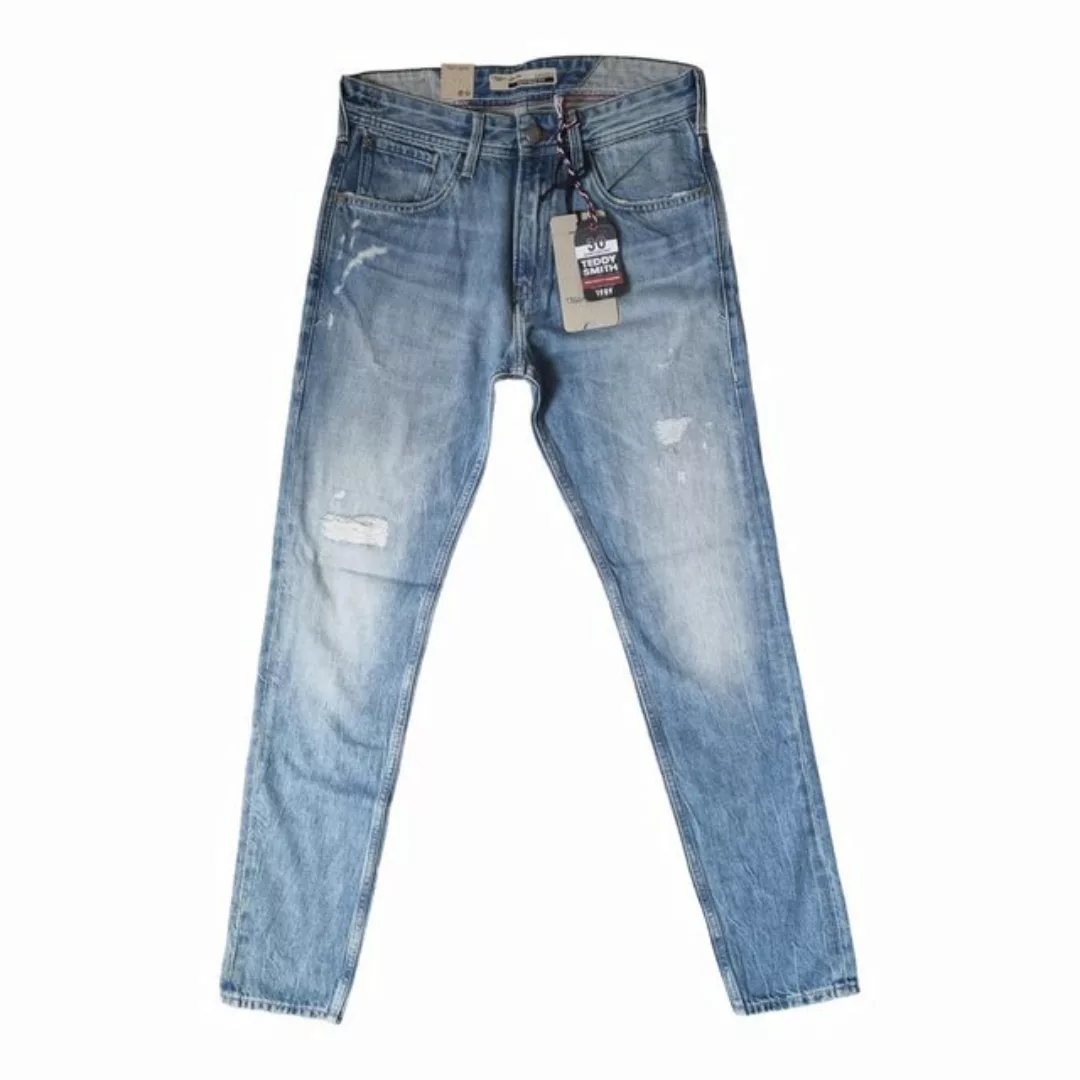 Teddy Smith Tapered-fit-Jeans Kurt Tapered (Hellblau Blau, Vintage Destroy) günstig online kaufen